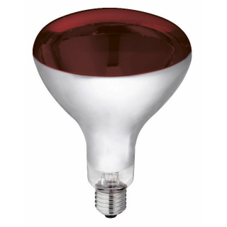 Infrarotlampe 250W Hartglas, rot