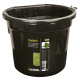 Futter-u. Wassereimer FlatBack ca. 20l, schwarz