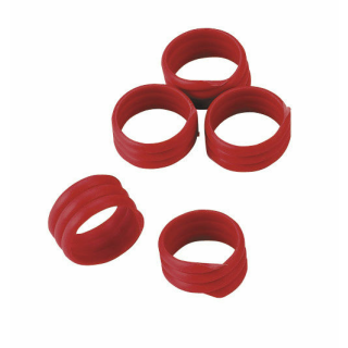 Spiralringe,16mm, rot,Kunstst. zu 20 St. im Pack