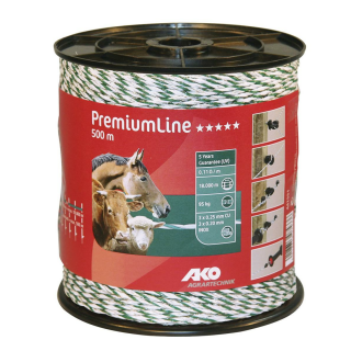 Litze PremiumLine, 500m, wei&szlig;/gr&uuml;n, 3x0,2Niro,3x0,25 Cu