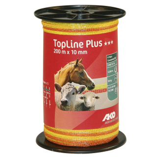 Band TopLine Plus, 200m, 10mm, gelb/orange, 4 x 0,3mm TriCOND