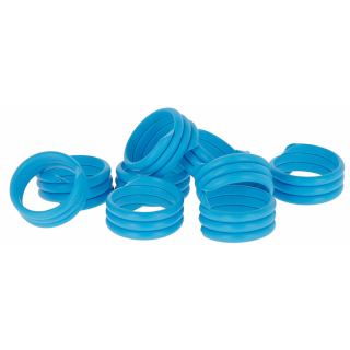 H&uuml;hnerringe 16mm 100er Pack blau