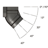 Wandhalter Edelstahl, 90Gr., 1/2&quot; x 1/2&quot;