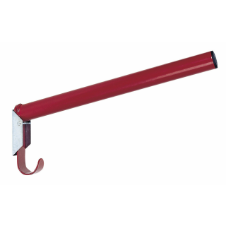 Sattelhalter, klappbar, rund, mit integr. Trensenhalter, rot