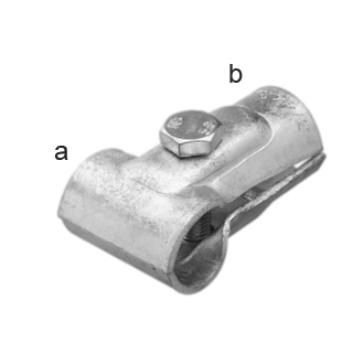 T-Schelle, 1 Schraube, 42 x 42 mm; 1 1/4&quot; x 1 1/4&quot;