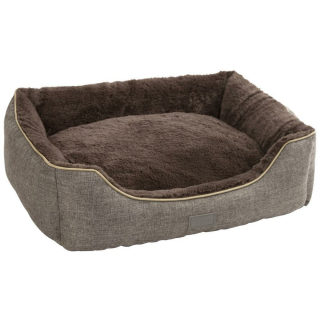 Kuschelbett Samuel dunkelgrau/grau 50x40x15cm