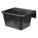 Futtertrog Gummi eckig schwarz, 25l,