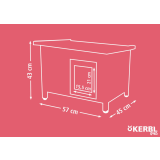 Katzenhaus Rustica 57x45x43cm