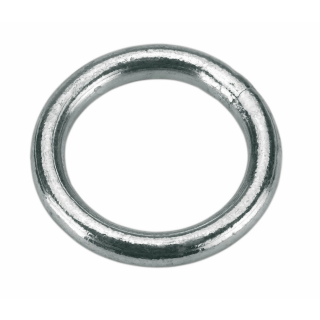 geschwei&szlig;ter Ring, Stahl verzinkt - 40mm x 5mm